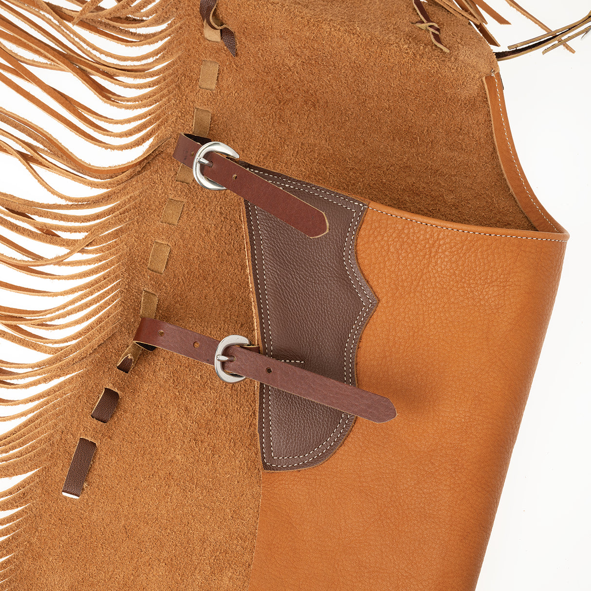 Water Resistant Leather Cowboy Chinks for Men & Women, Hermann Oak