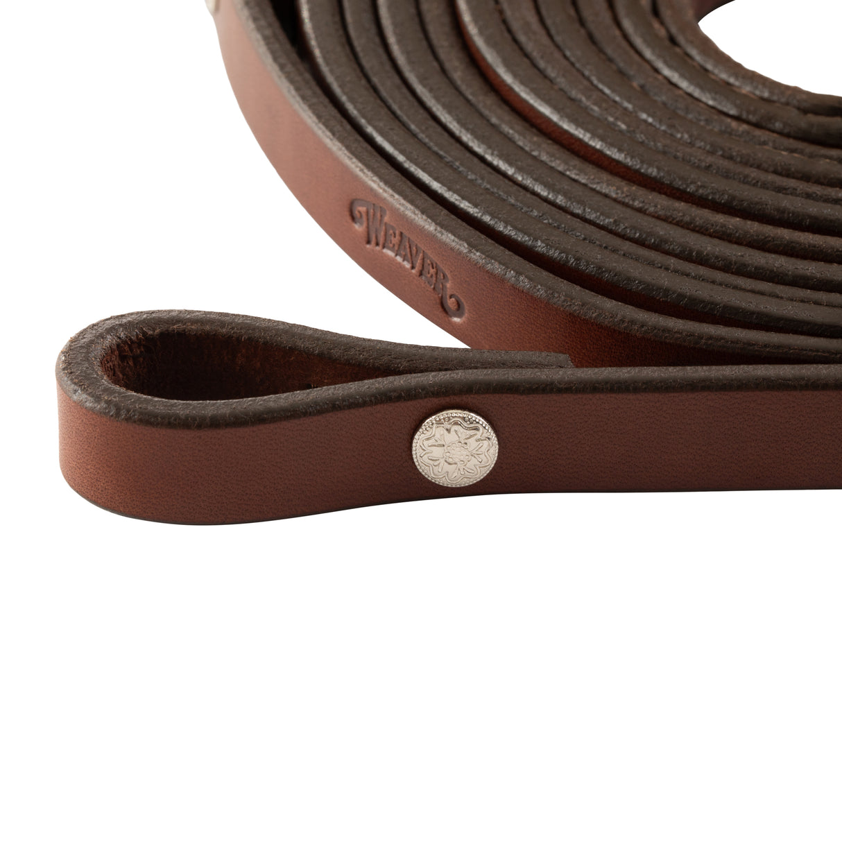 Bridle Leather Split Reins with Etched Spots, 5/8" x 7'