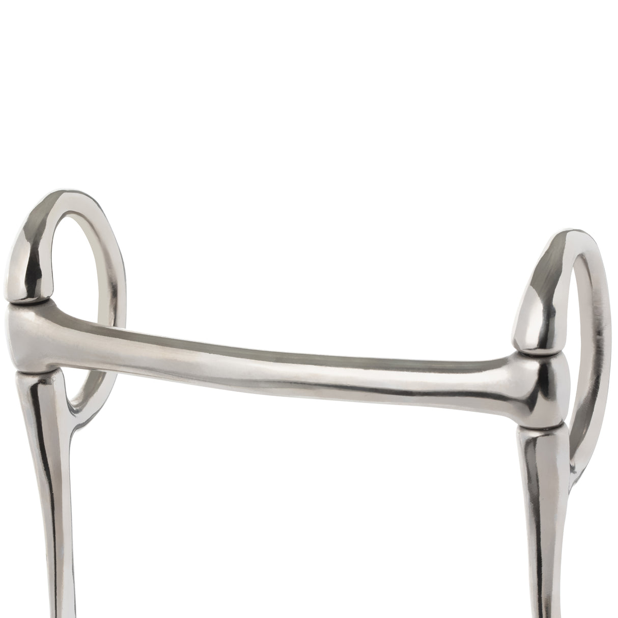 Miniature Half Cheek Driving Bit, 3-1/2" Mullen Mouth, Nickel Plated