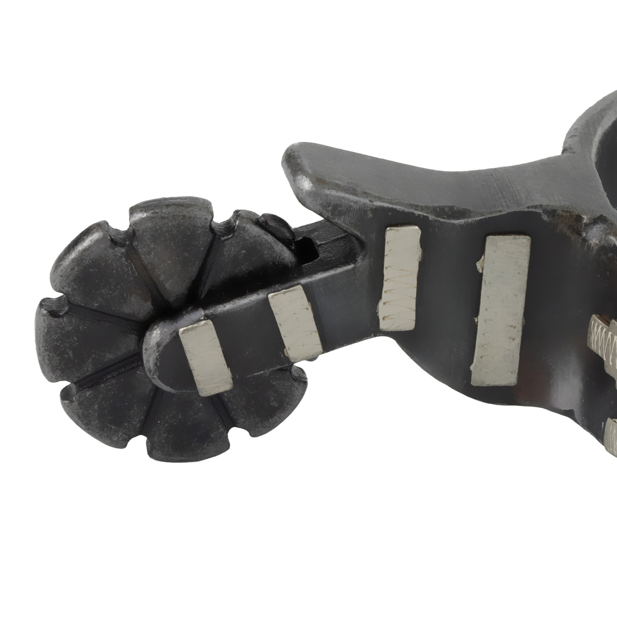 Ladies' Spur with German Silver Aztec Trim and Copper Dots