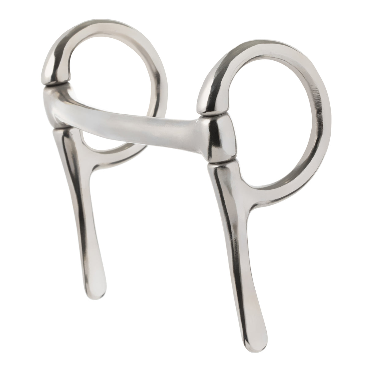 Miniature Half Cheek Driving Bit, 3-1/2" Mullen Mouth, Nickel Plated