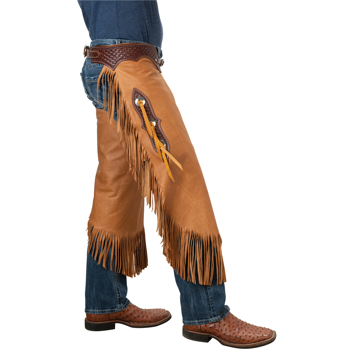 Chinks with Basketweave Yoke Set