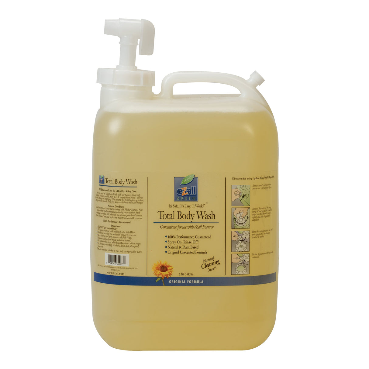 eZall Original Formula Total Body Wash, 5 gallon