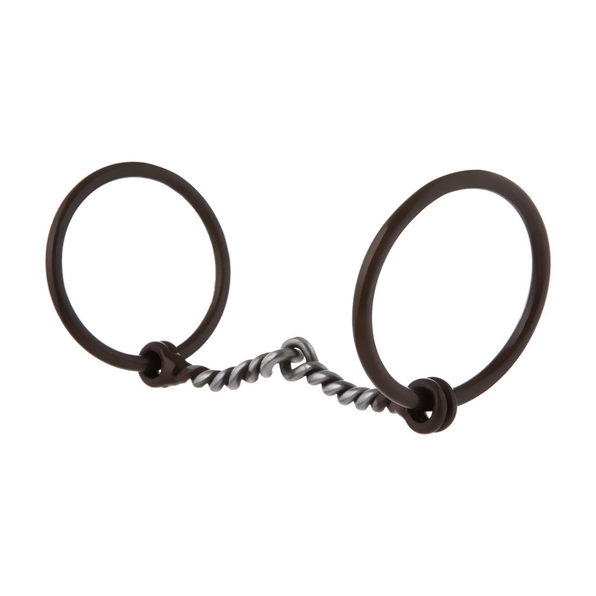 Professional Ring Snaffle Bit, 5" Twisted Curved Mouth