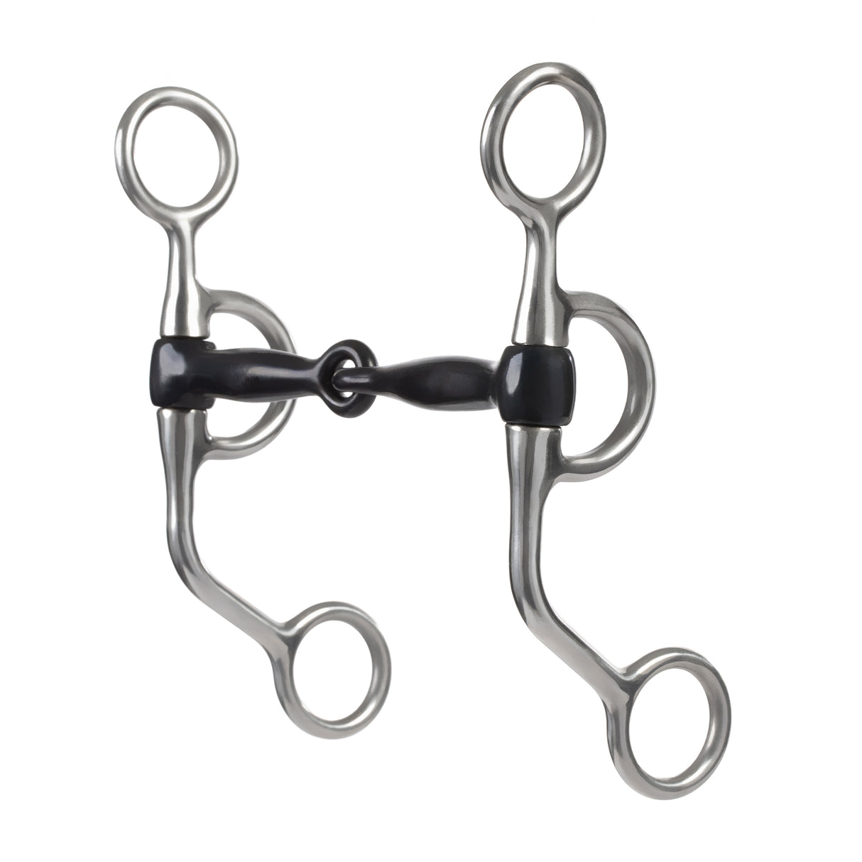 Professional Argentine Bit, 5" Sweet Iron Snaffle Mouth with Copper Inlay