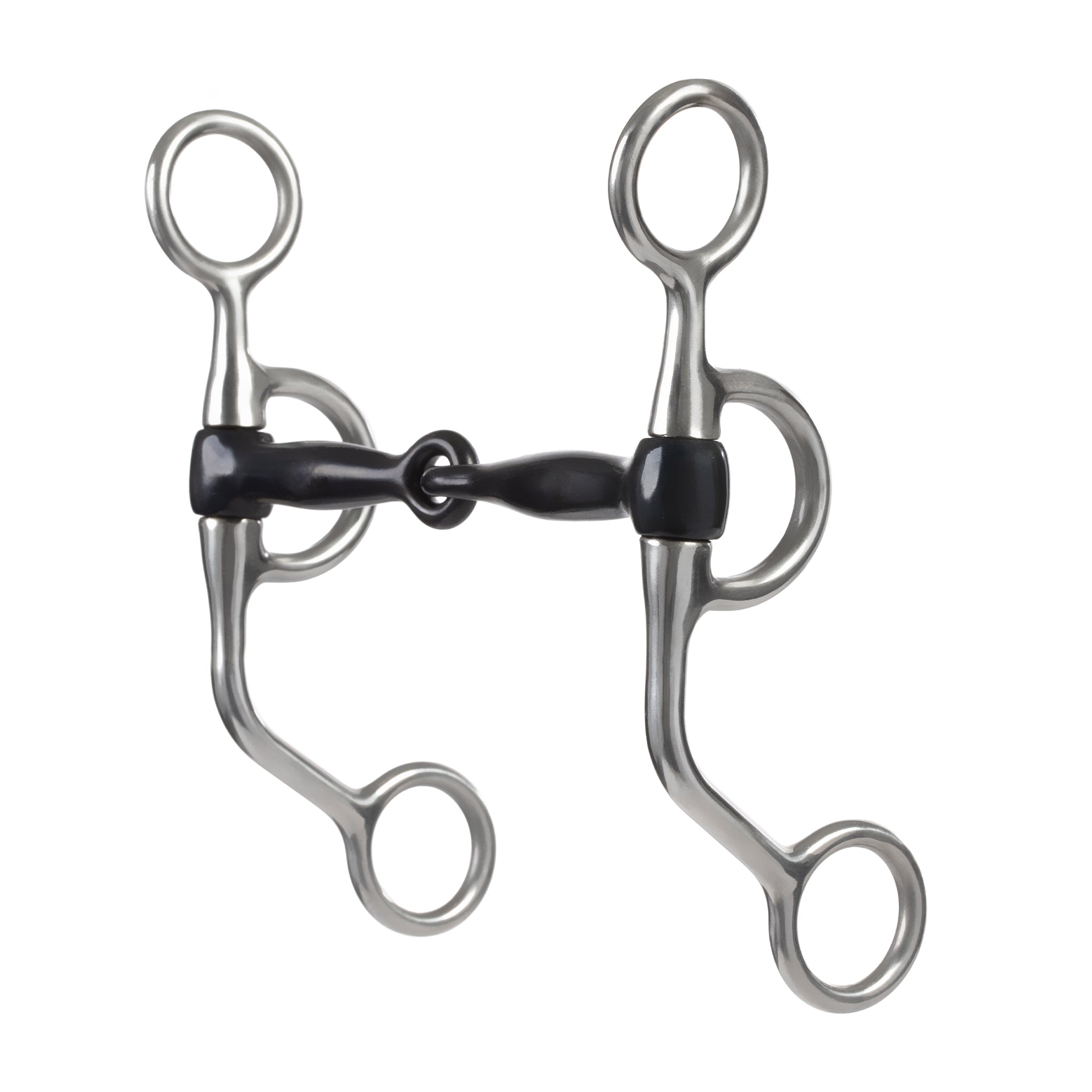 Professional Argentine Bit, 5" Sweet Iron Snaffle Mouth with Copper Inlay