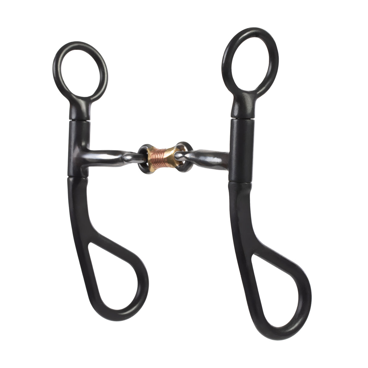 All Purpose Bit, 5" Three-Piece Snaffle Mouth with Copper Inlay