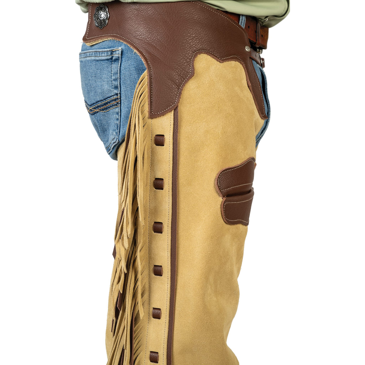 Premium Western Leather Chaps