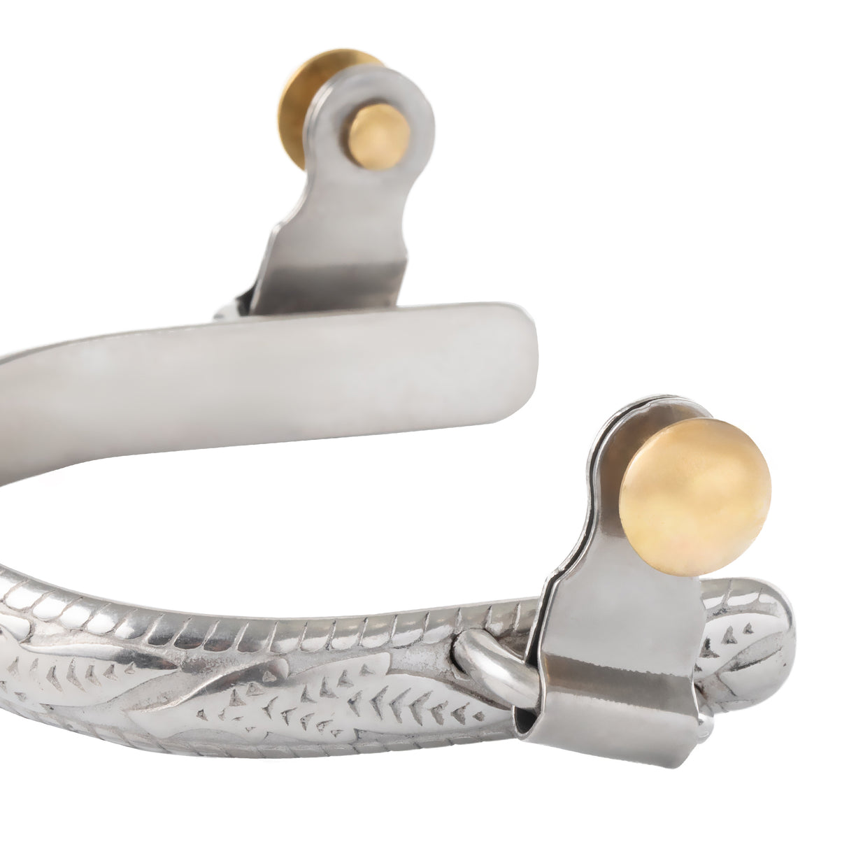 Ladies' Roping Spurs with Engraved Band