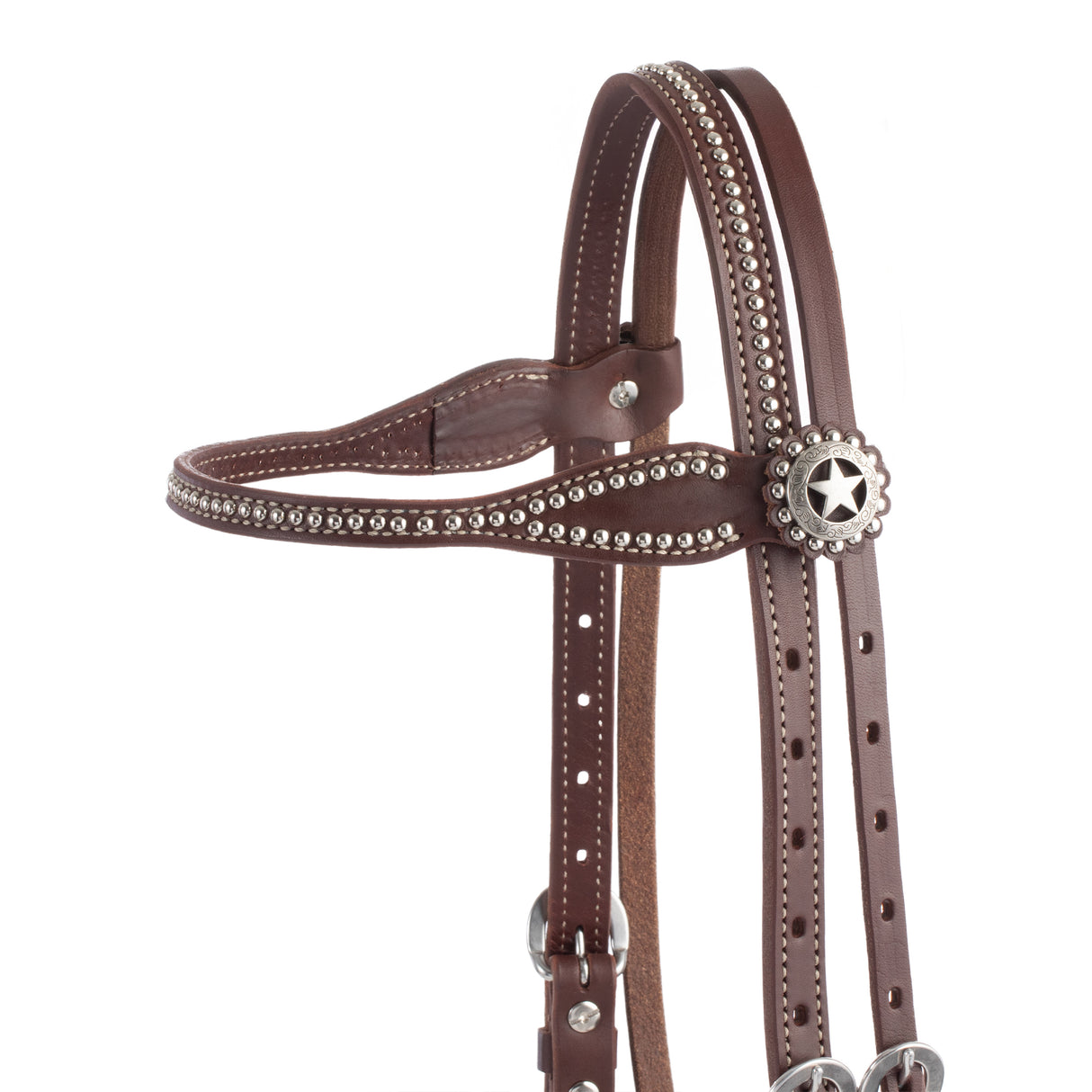 Texas Star Oiled Browband Headstall