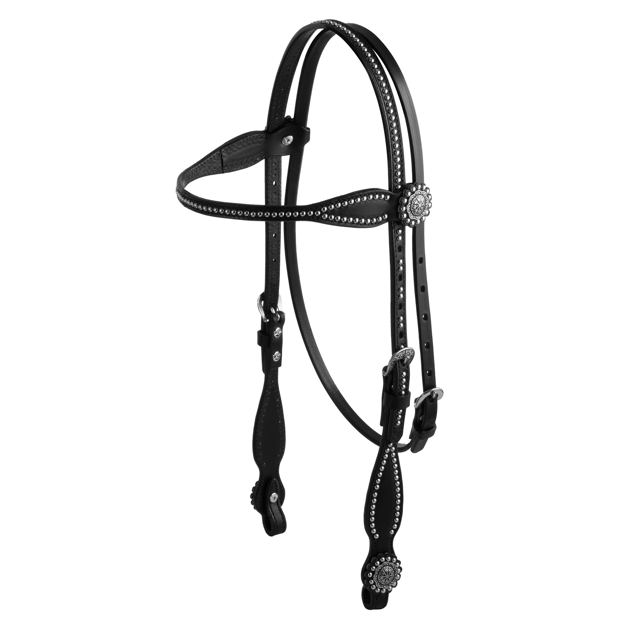 Back in Black Browband Headstall