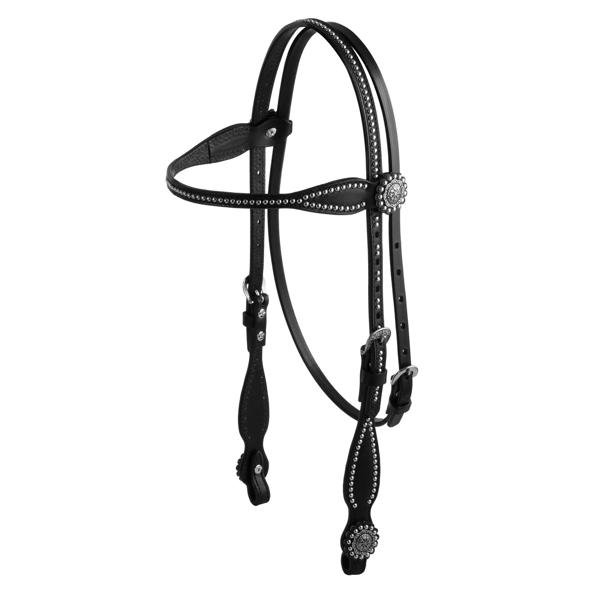Back in Black Browband Headstall