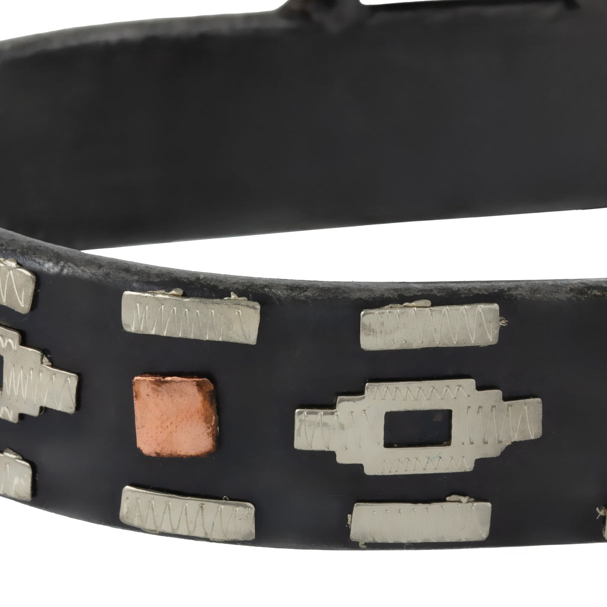 Ladies' Spur with German Silver Aztec Trim and Copper Dots