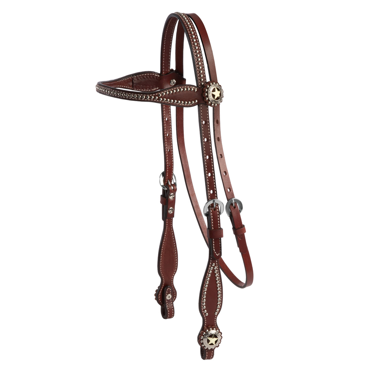Texas Star Chestnut Browband Headstall