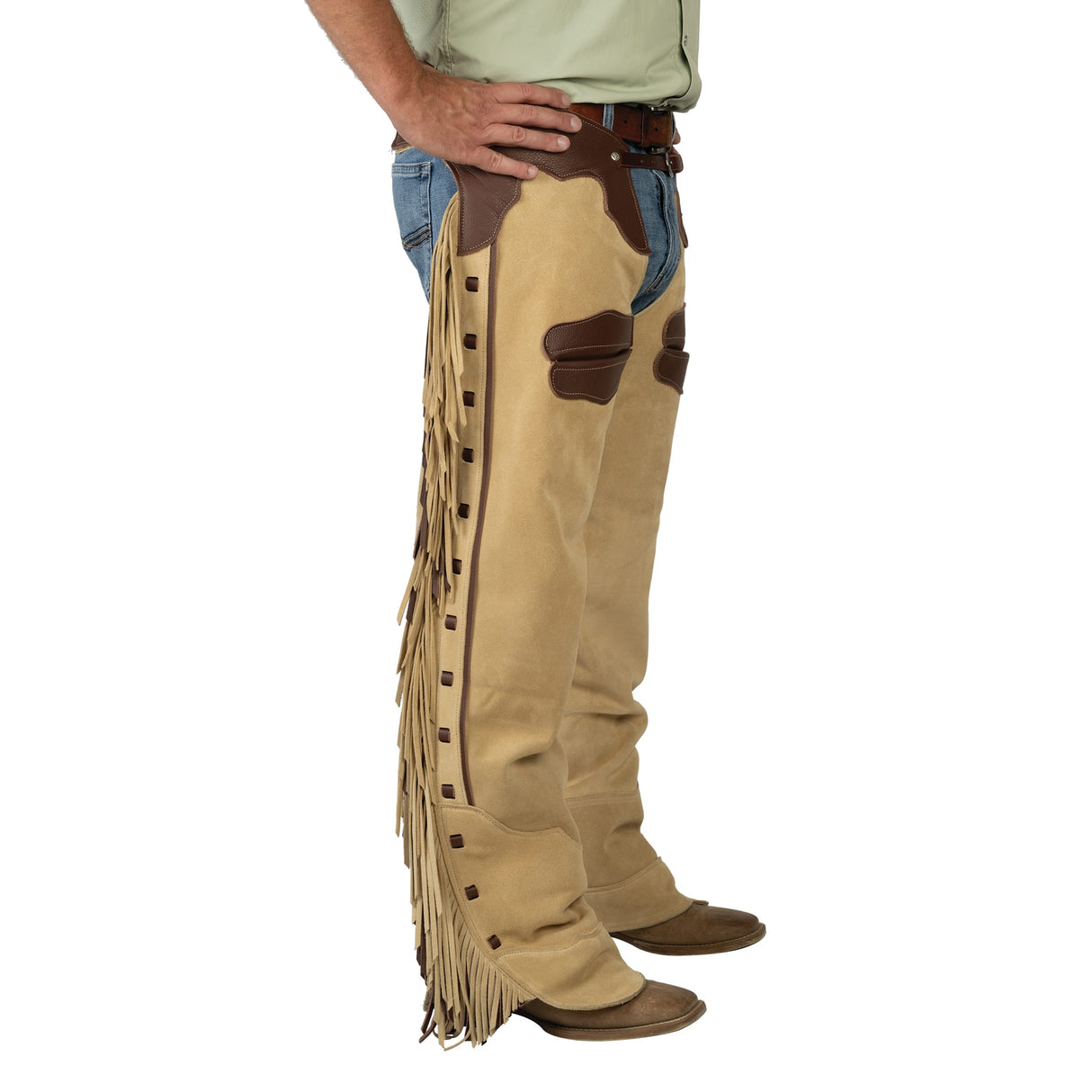 Premium Western Leather Chaps