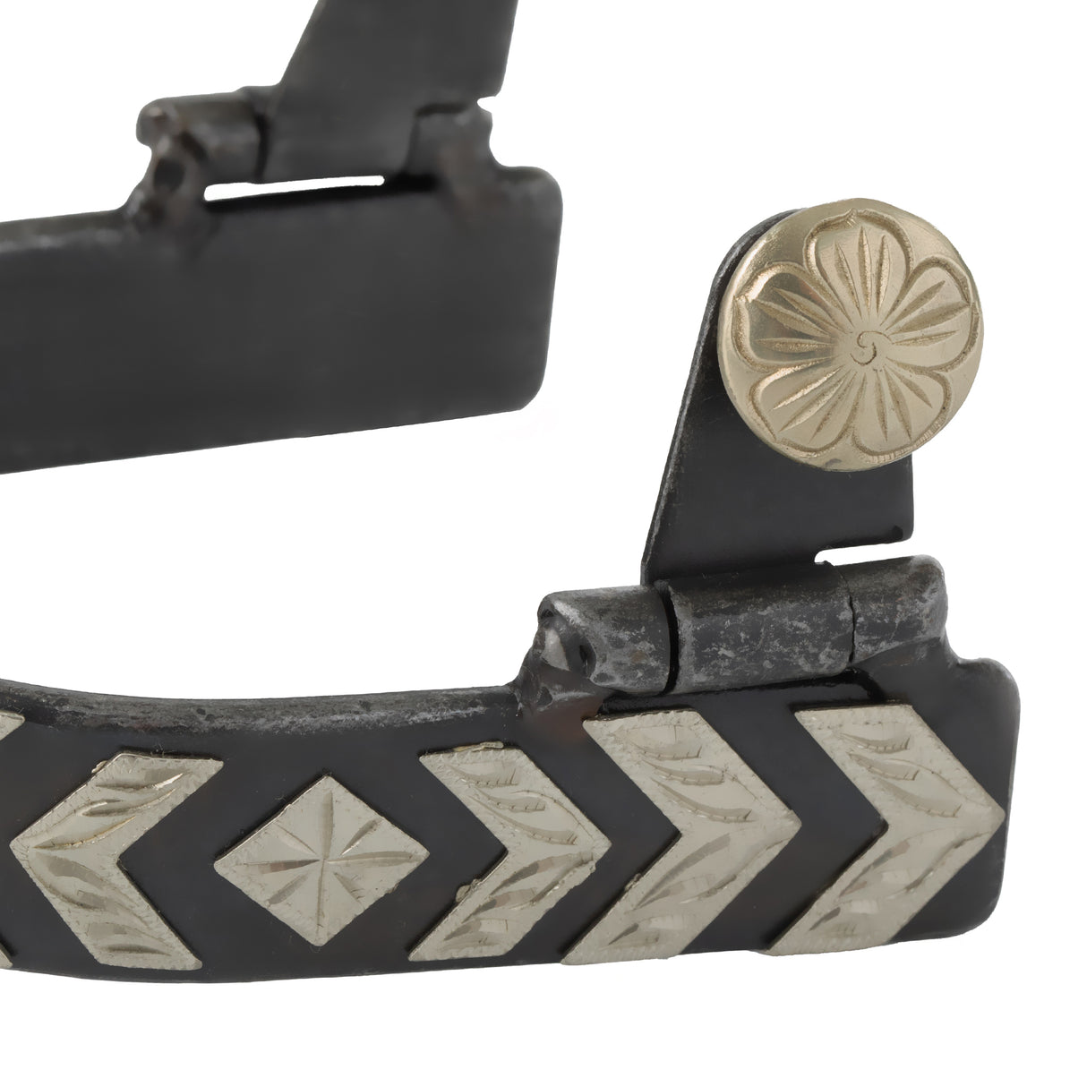 Ladies' Spur with German Silver Chevron Trim