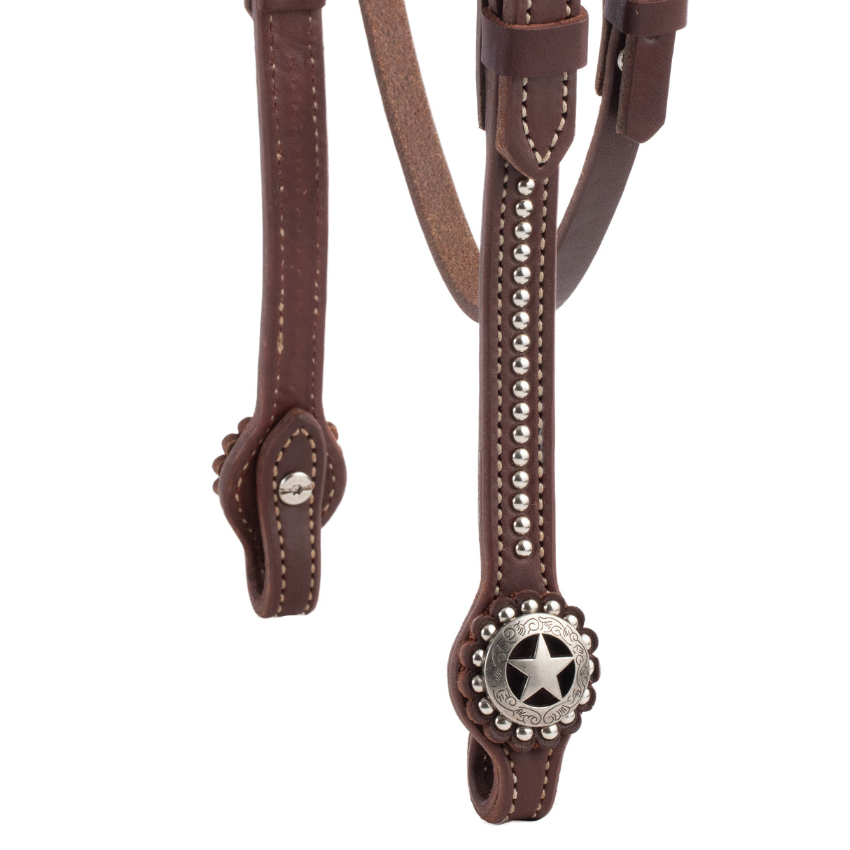 Texas Star Oiled Browband Headstall