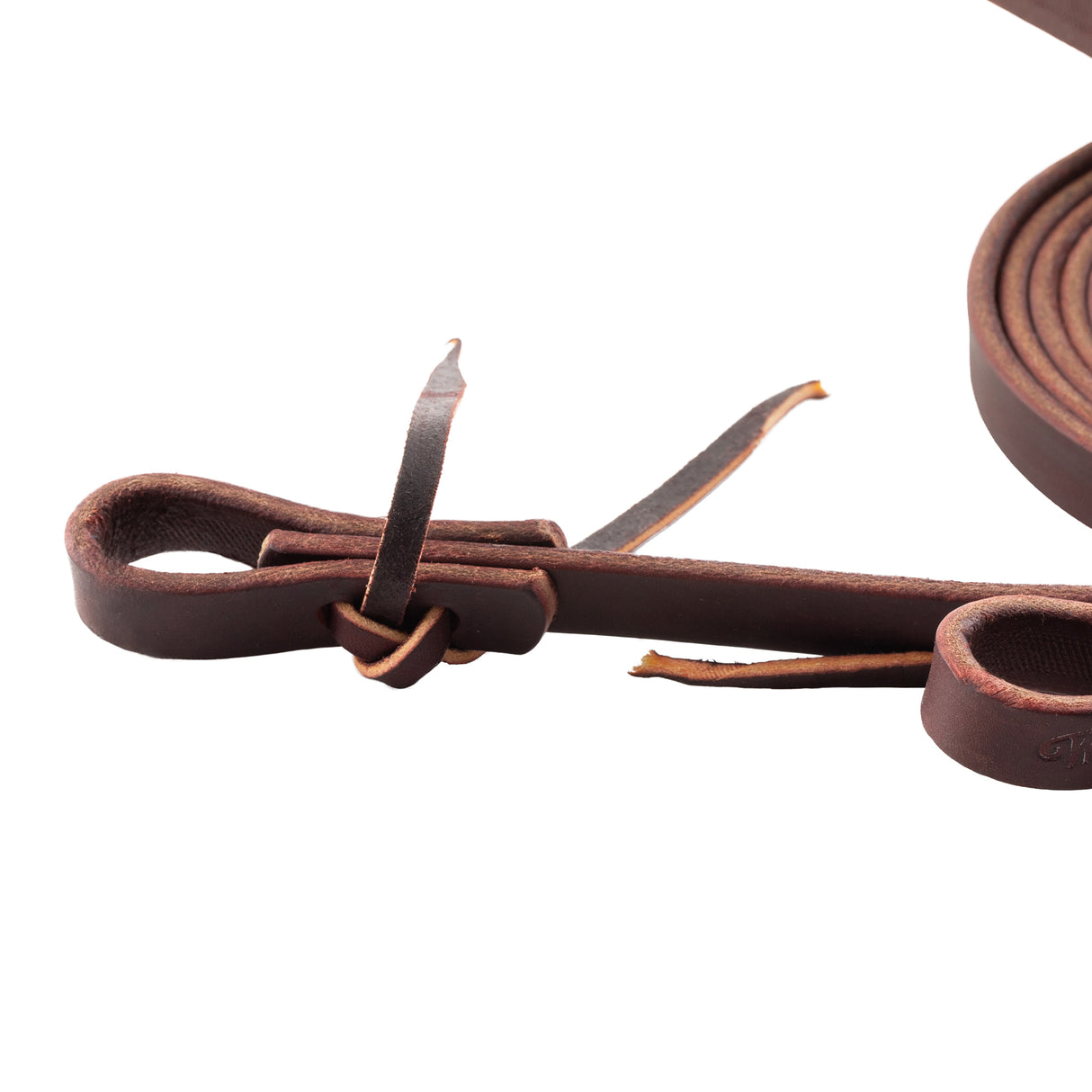 Burgundy Latigo Split Reins