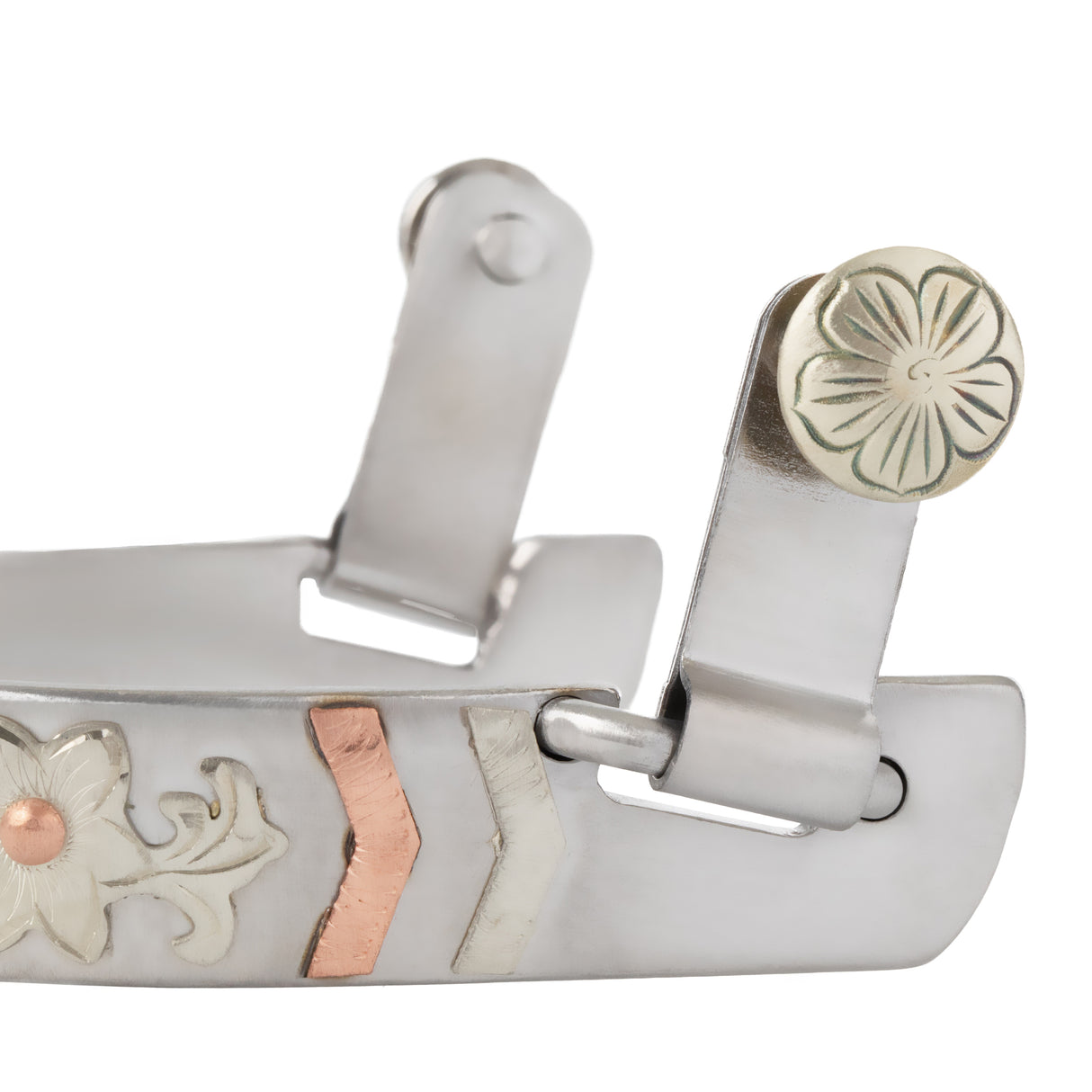 Ladies Spur with Floral Design