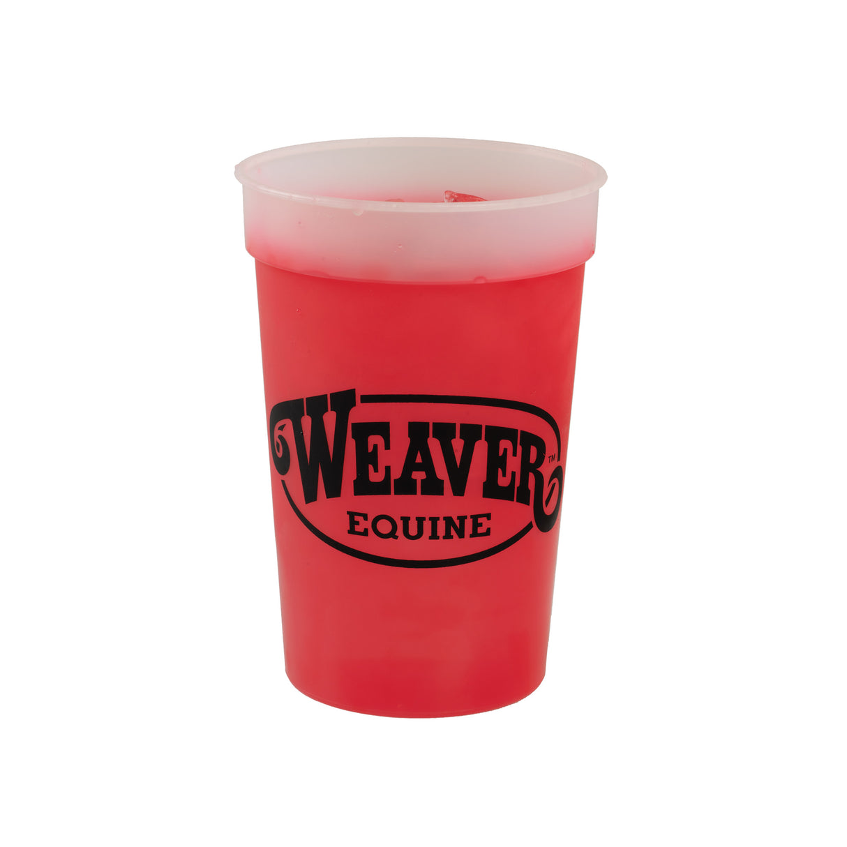 Weaver Equine 16 oz Plastic Cup, Frosted Red