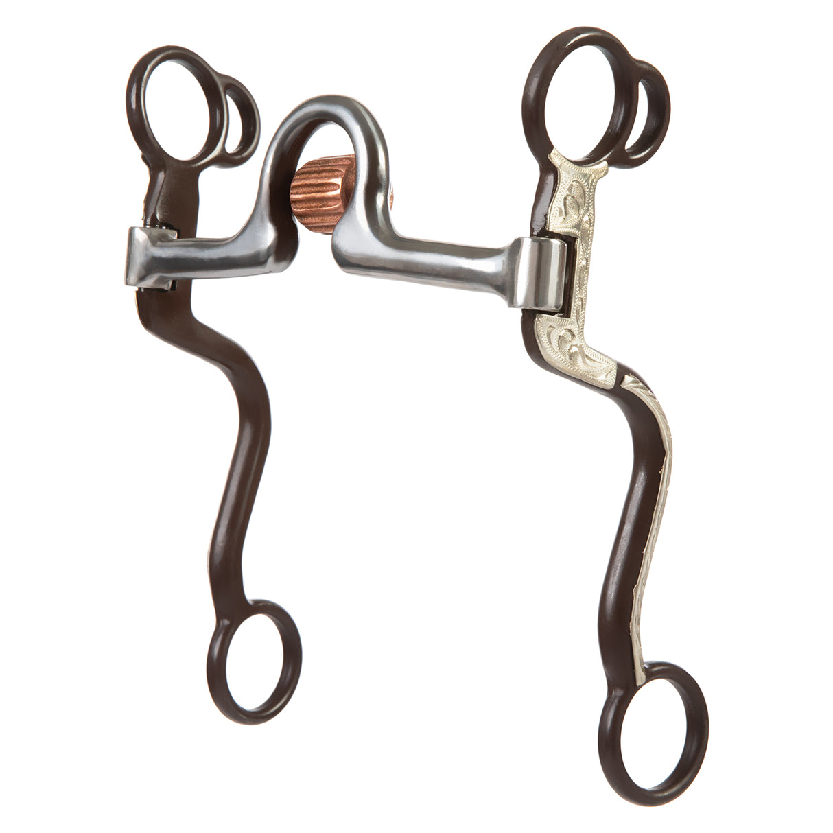 Professional All Purpose Bit, 5" Sweet Iron Ported Mouth with Copper Cricket