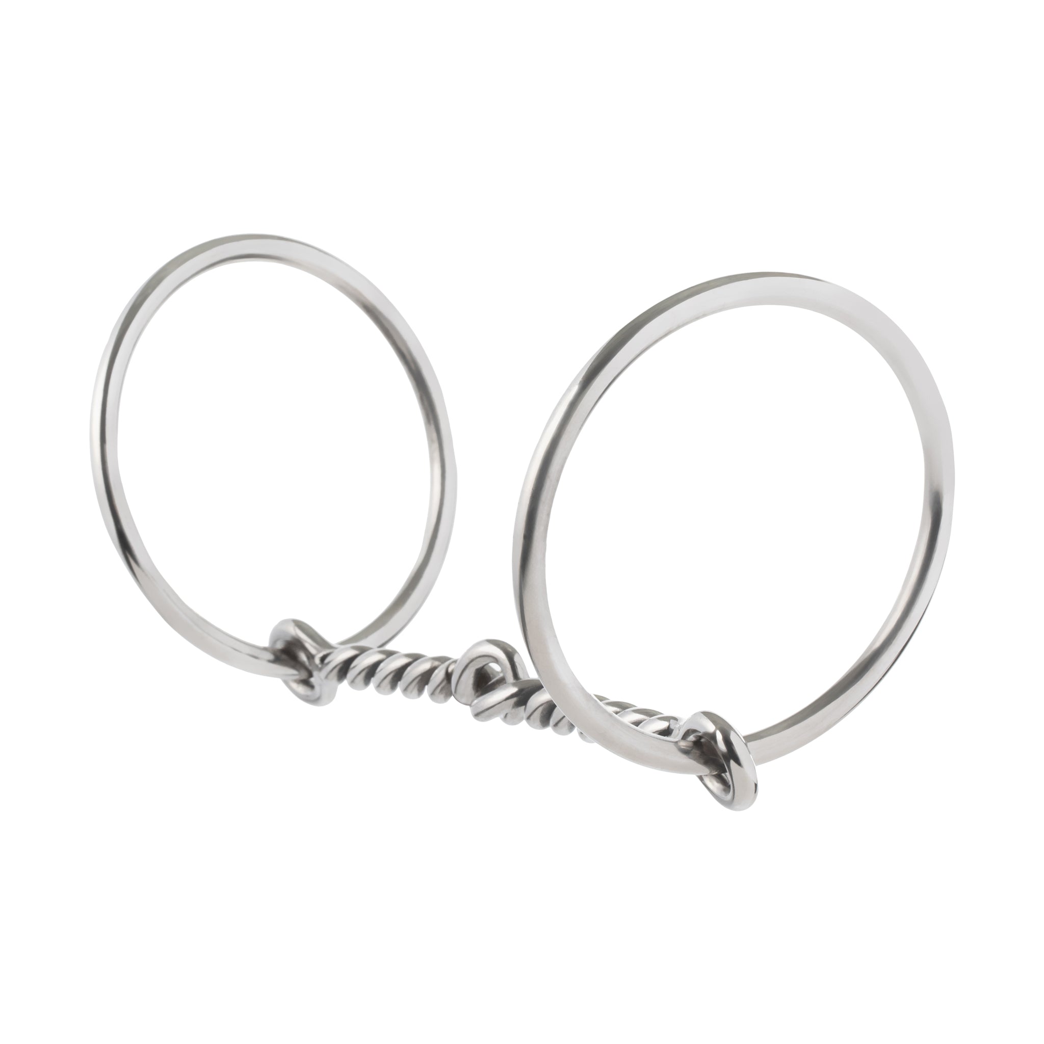 All Purpose Ring Snaffle Bit, 5" Single Twisted Wire Mouth