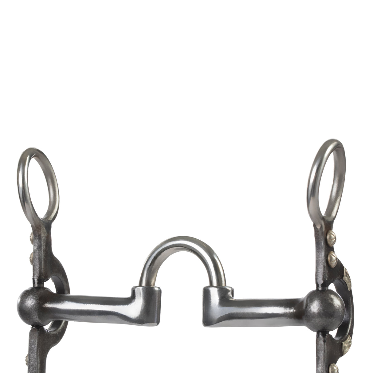 Professional Argentine Bit, 5" Sweet Iron Polished Low Port Correction Mouth with Copper Inlay