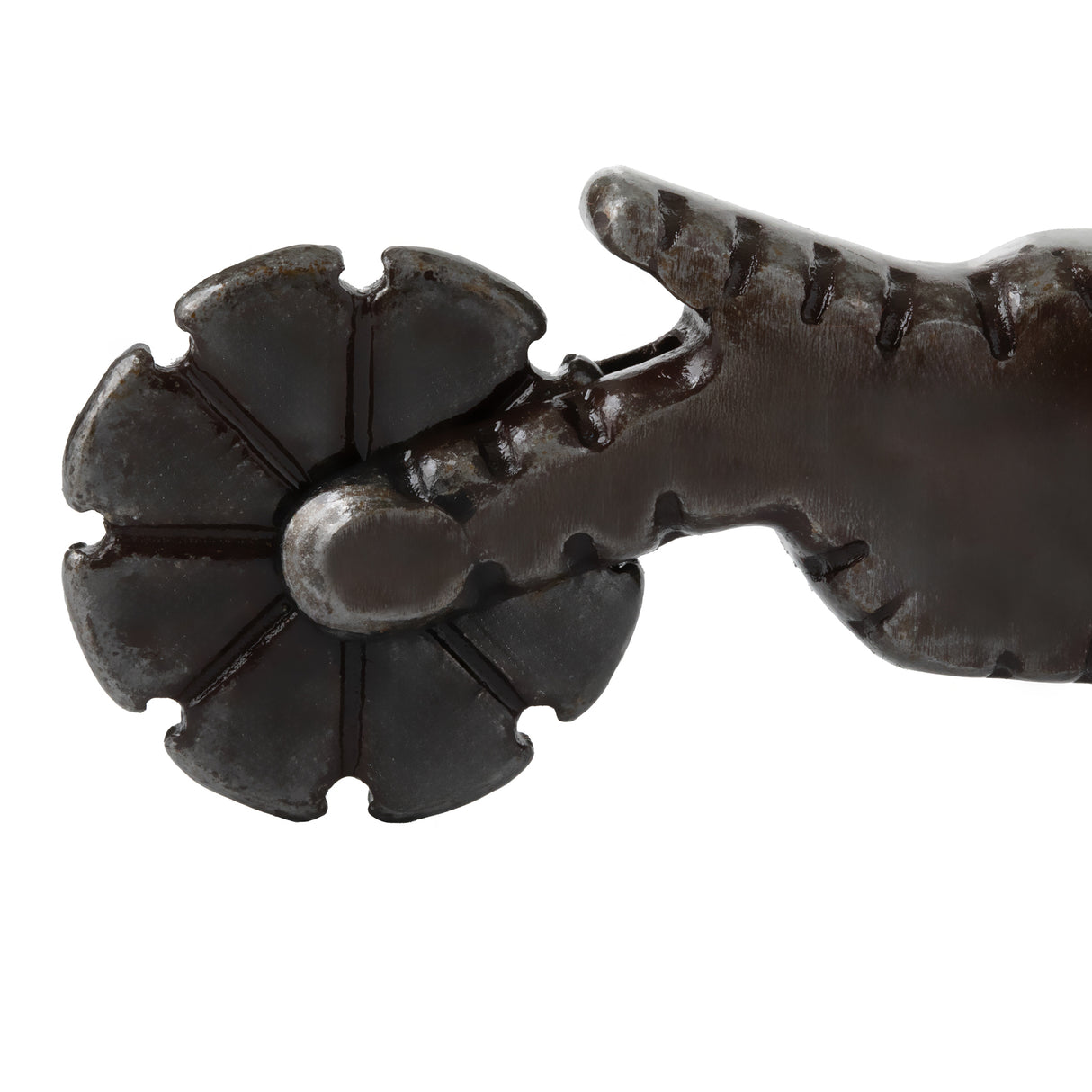 Ladies' Western Spurs with Plain Buffed Brown Band