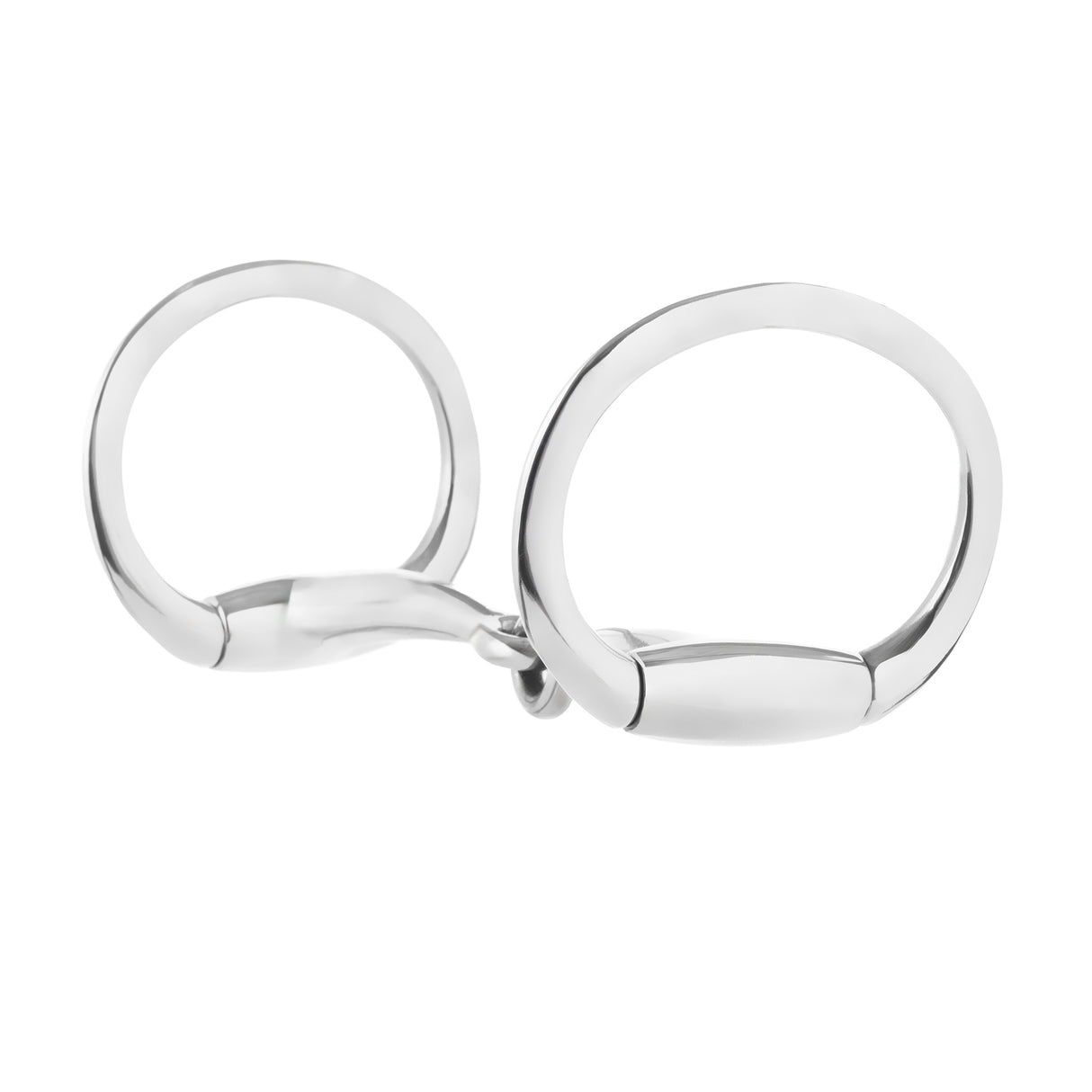 Eggbutt Snaffle Bit, 5" Solid Mouth