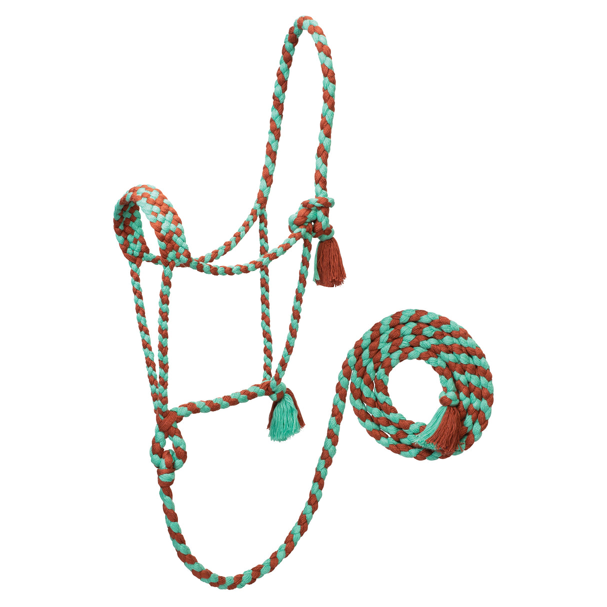 EcoLuxe™ Bamboo Braided Rope Halter with 8' Lead