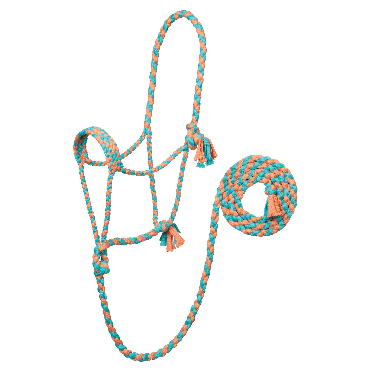 EcoLuxe™ Bamboo Braided Rope Halter with 8' Lead