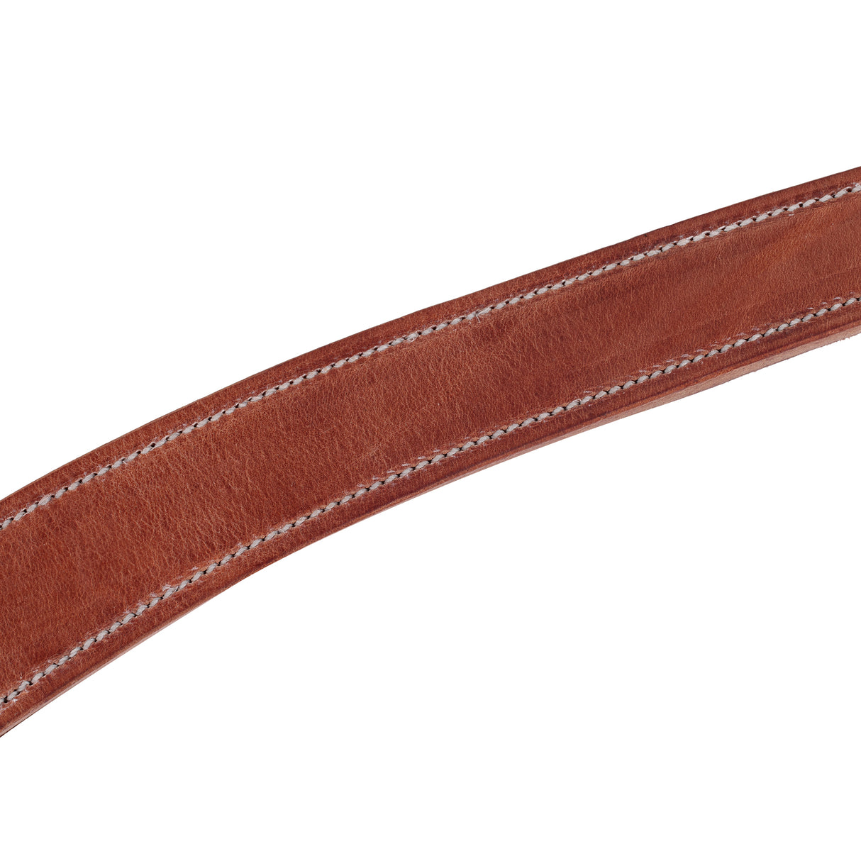 Harness Leather Contoured Ring-in-Center Breast Collar