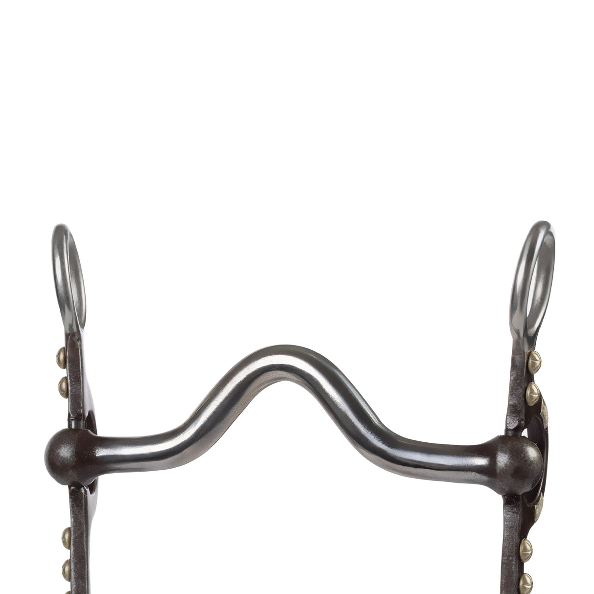 4-5/8" Pony Bit, Medium Port Mouth, Buffed Black