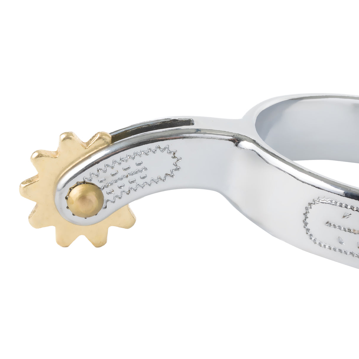 Youth Spurs with Engraved Band