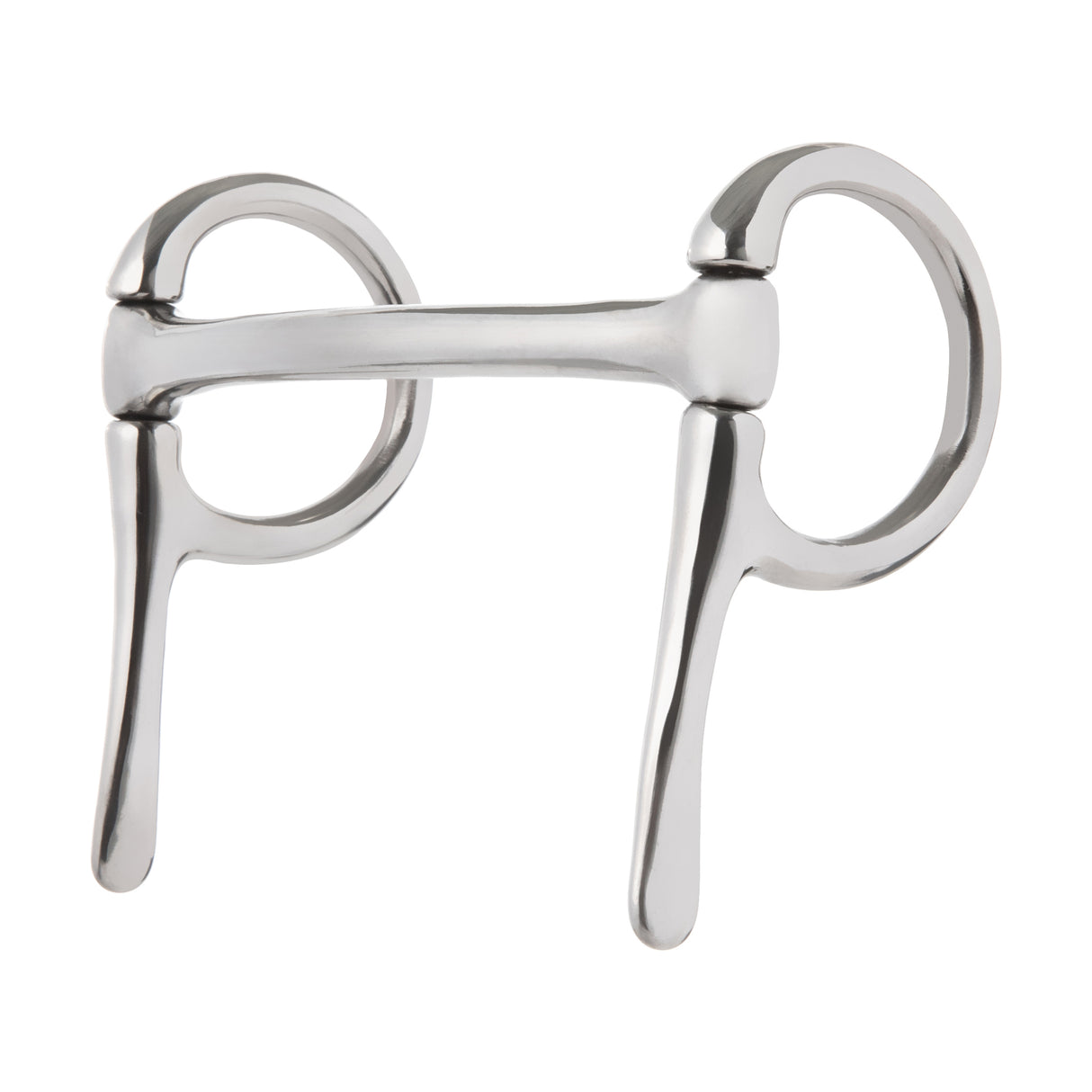 Miniature Half Cheek Driving Bit, 3-1/2" Mullen Mouth, Stainless Steel