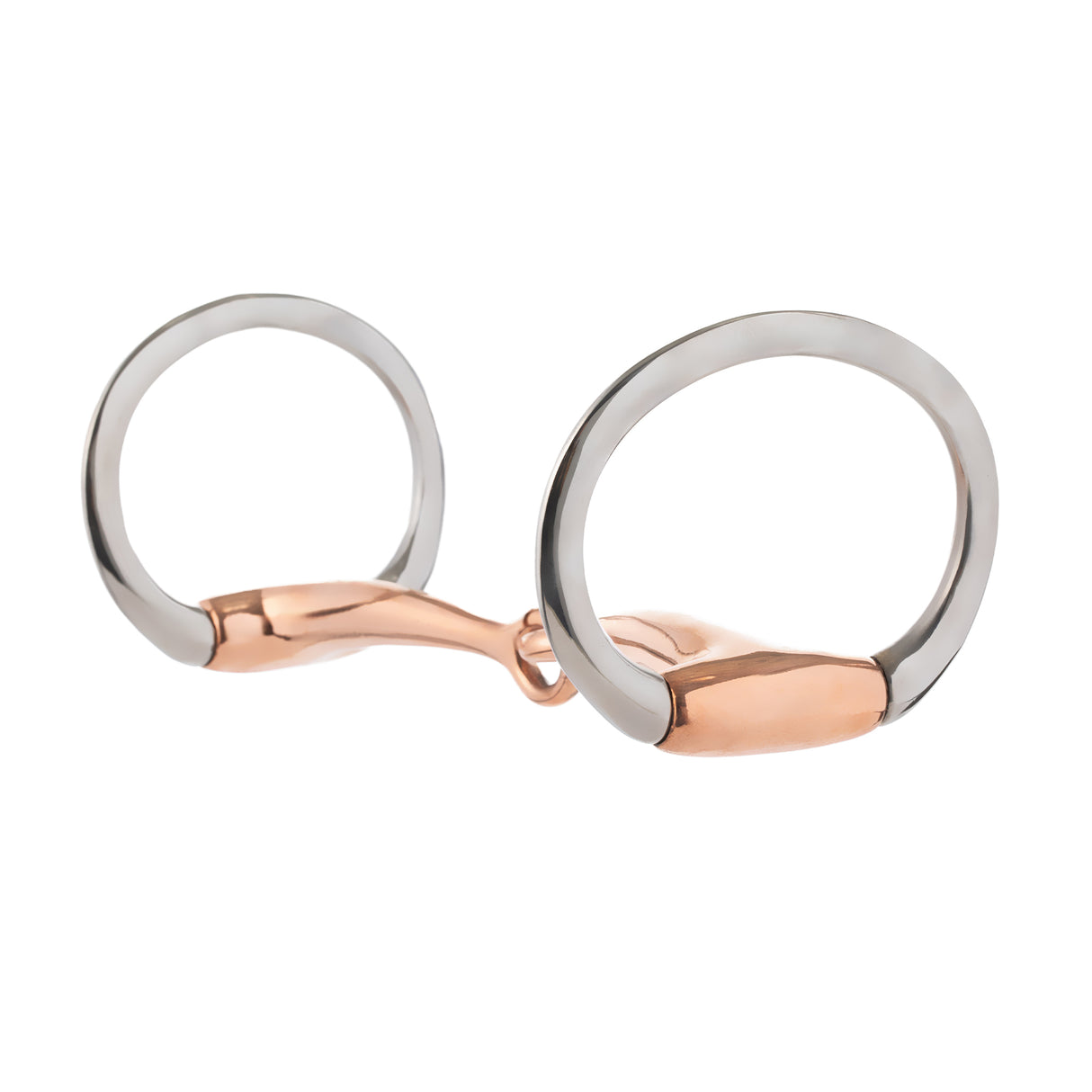 Eggbutt Snaffle Bit, 5-1/2" Copper Plated Mouth