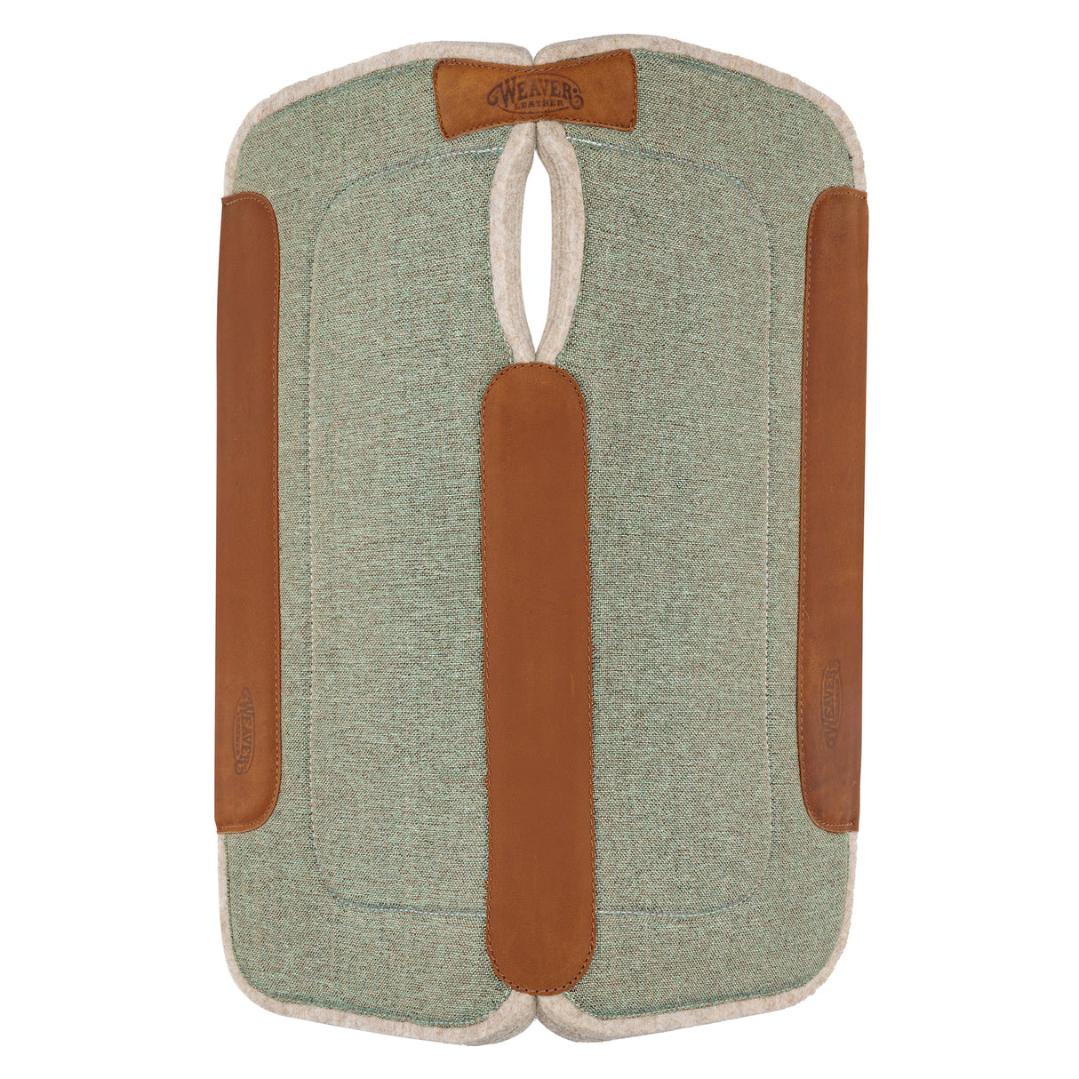 Contoured Jute Wool Blend Felt Saddle Pad