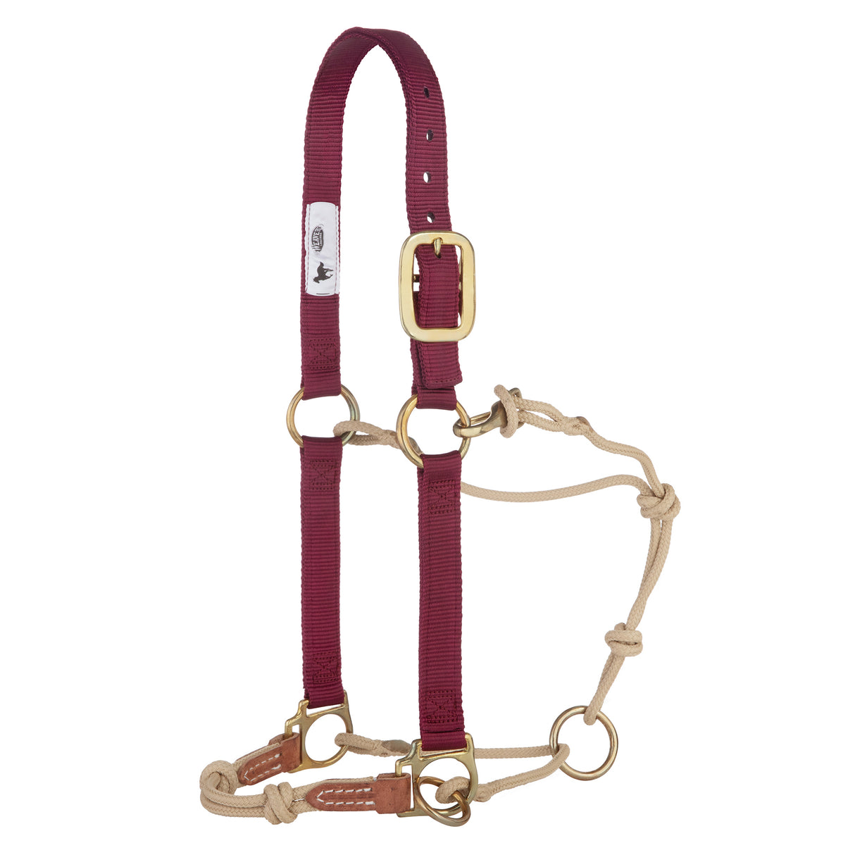Kalley Krickeberg Nylon & Rope Combination Horseman's Halter with Side Ring