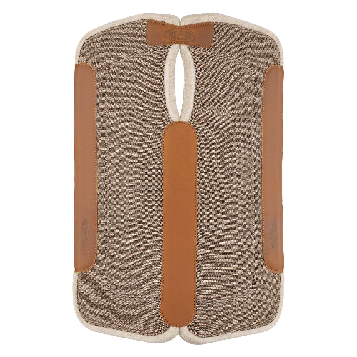 Contoured Jute Wool Blend Felt Saddle Pad