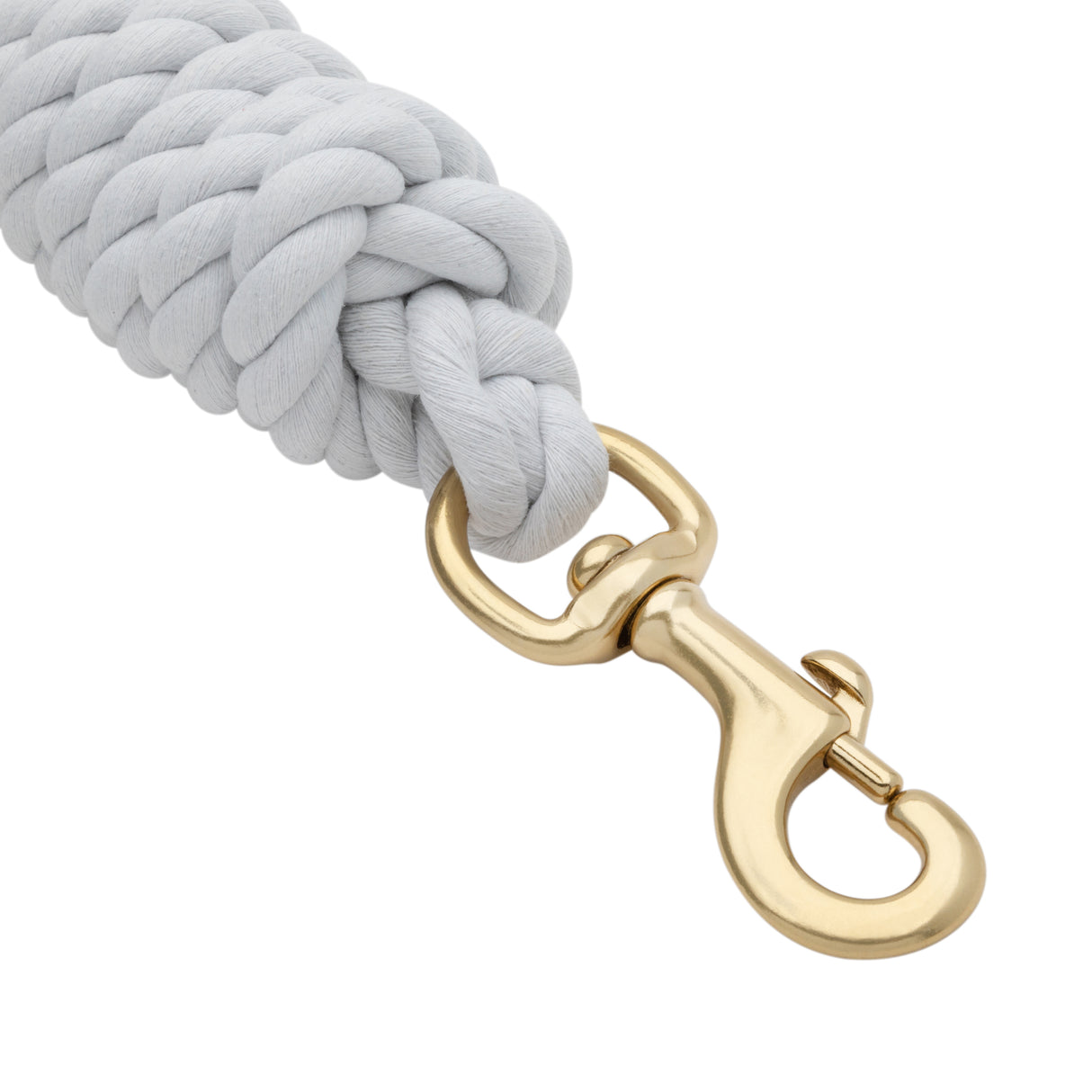 Cotton Lead Rope with Brass Plated 225 Snap, 5/8" x 10'