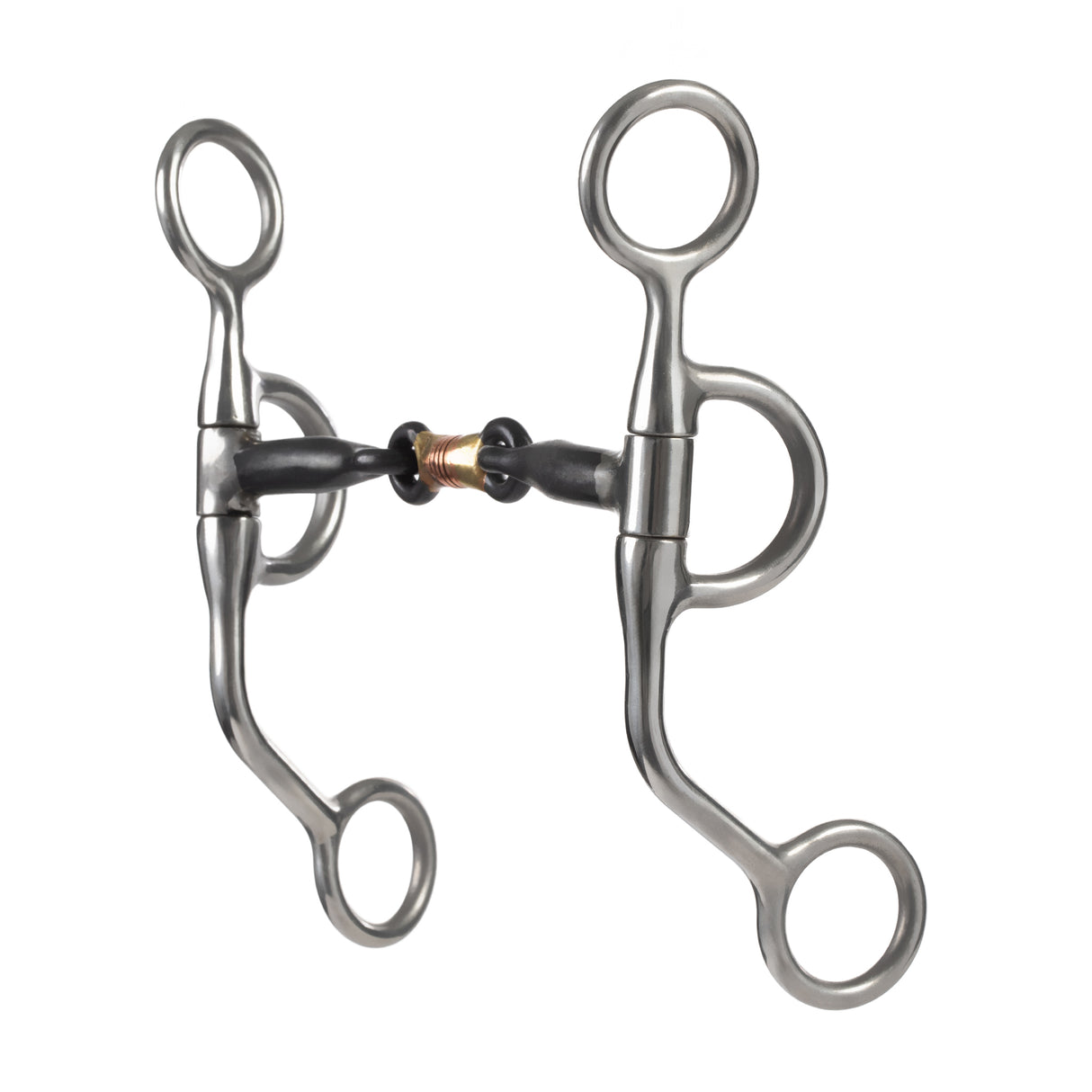 Professional Argentine Bit, 5" Sweet Iron Three-Piece Mouth