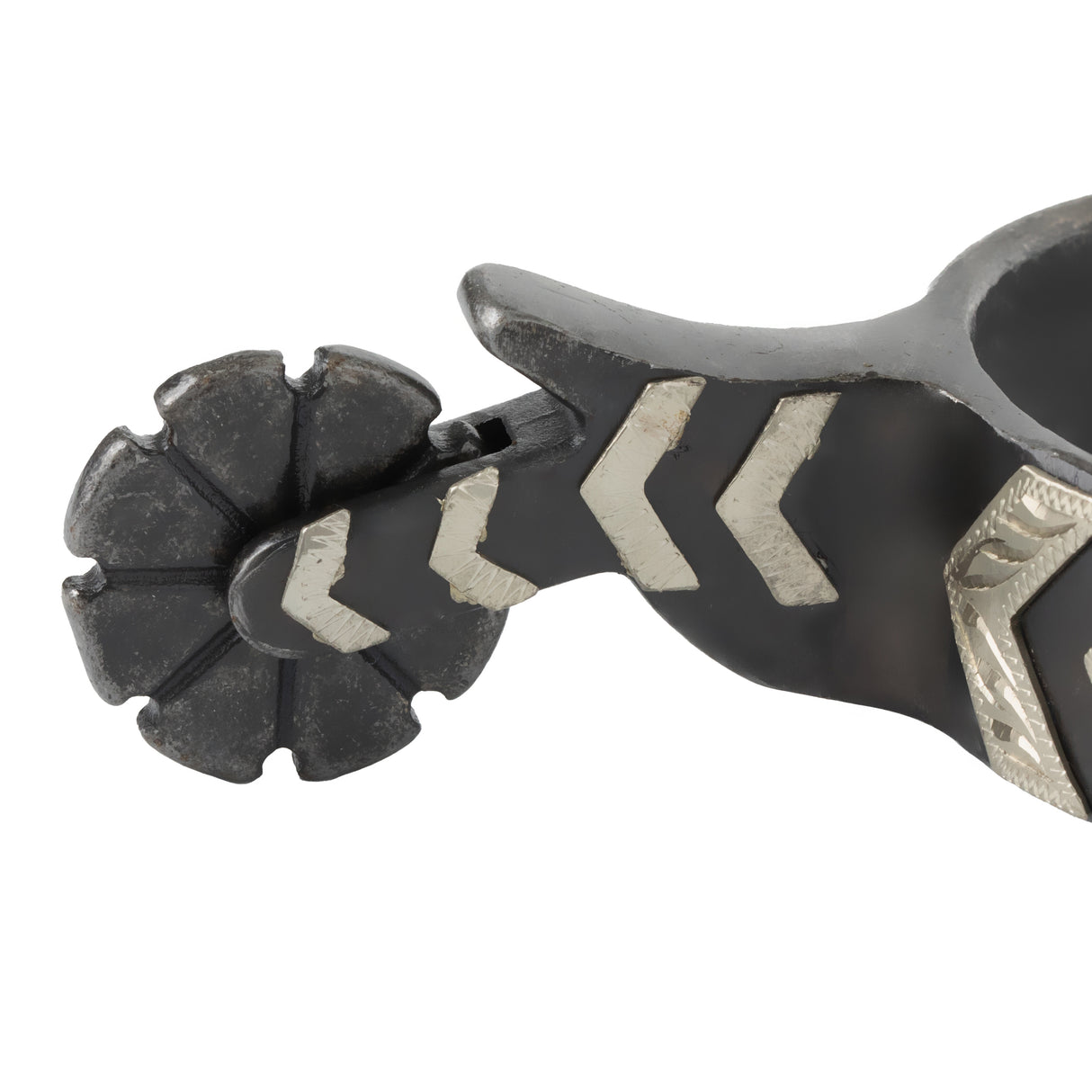 Ladies' Spur with German Silver Chevron Trim