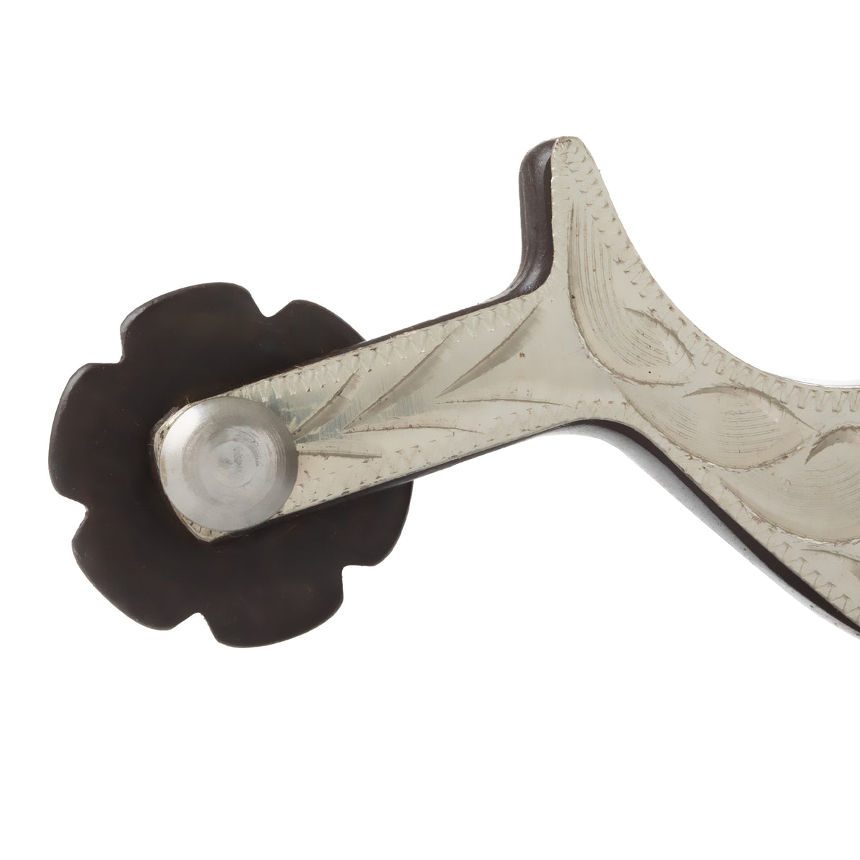 Men's Chap Guard Spurs with Engraved German Silver Trim