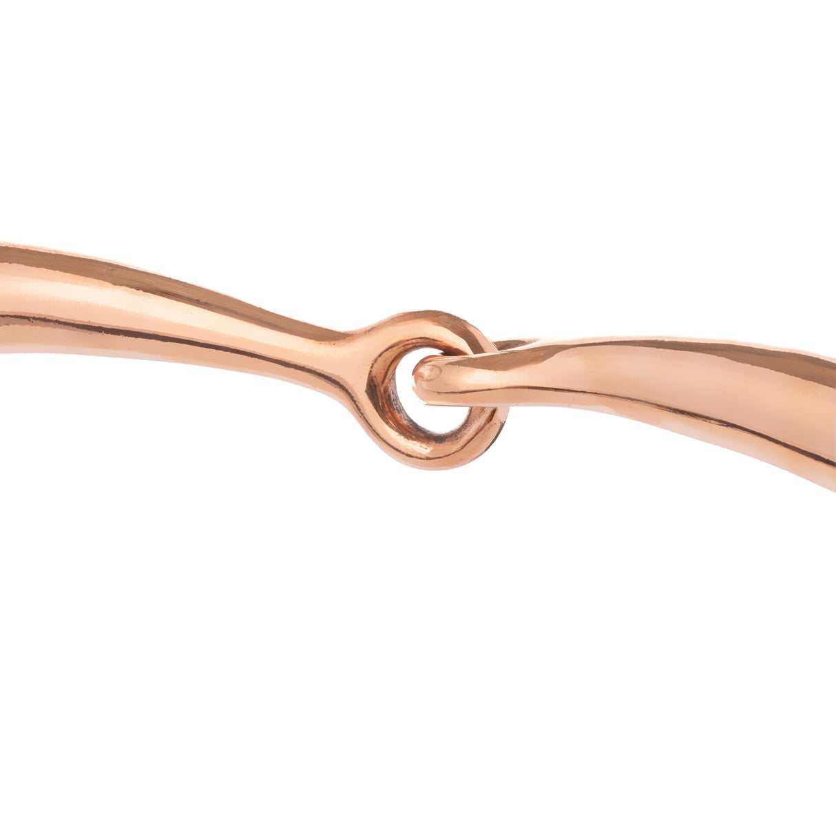 Eggbutt Snaffle Bit, 5-1/2" Copper Plated Mouth