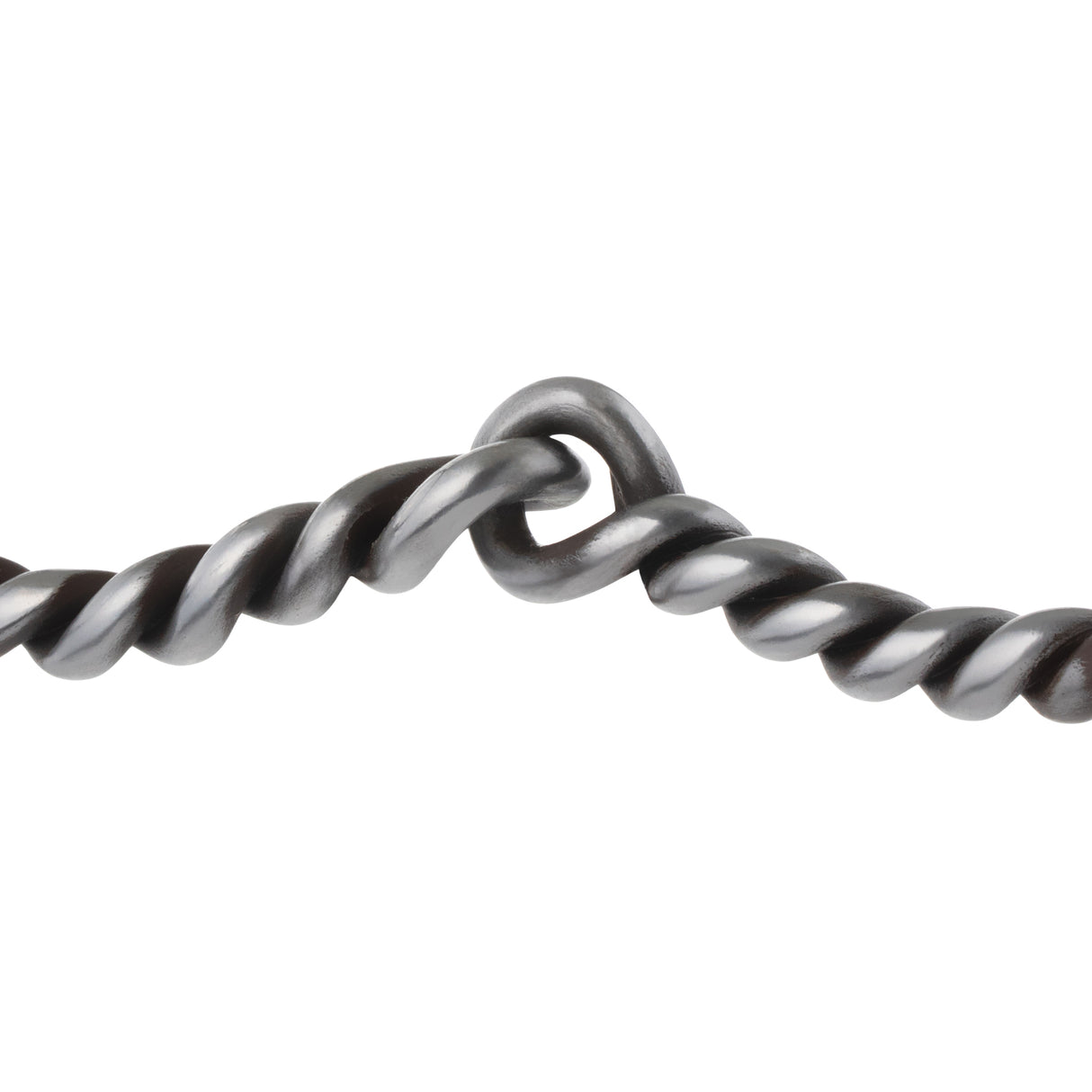 Professional Ring Snaffle Bit, 5" Twisted Curved Mouth