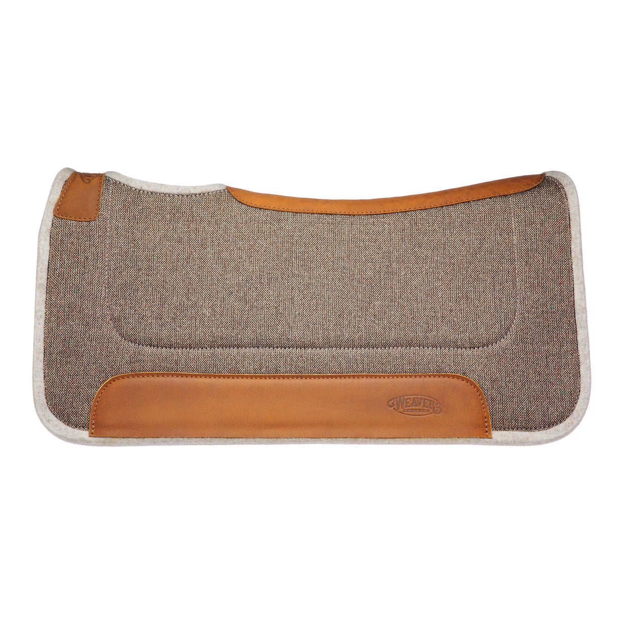 Contoured Jute Wool Blend Felt Saddle Pad