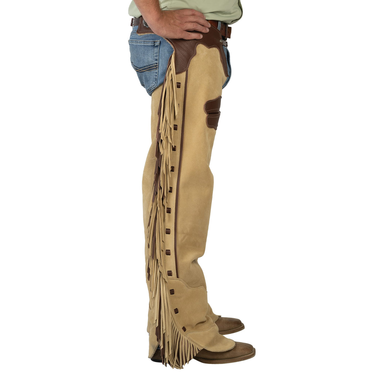 Premium Western Leather Chaps