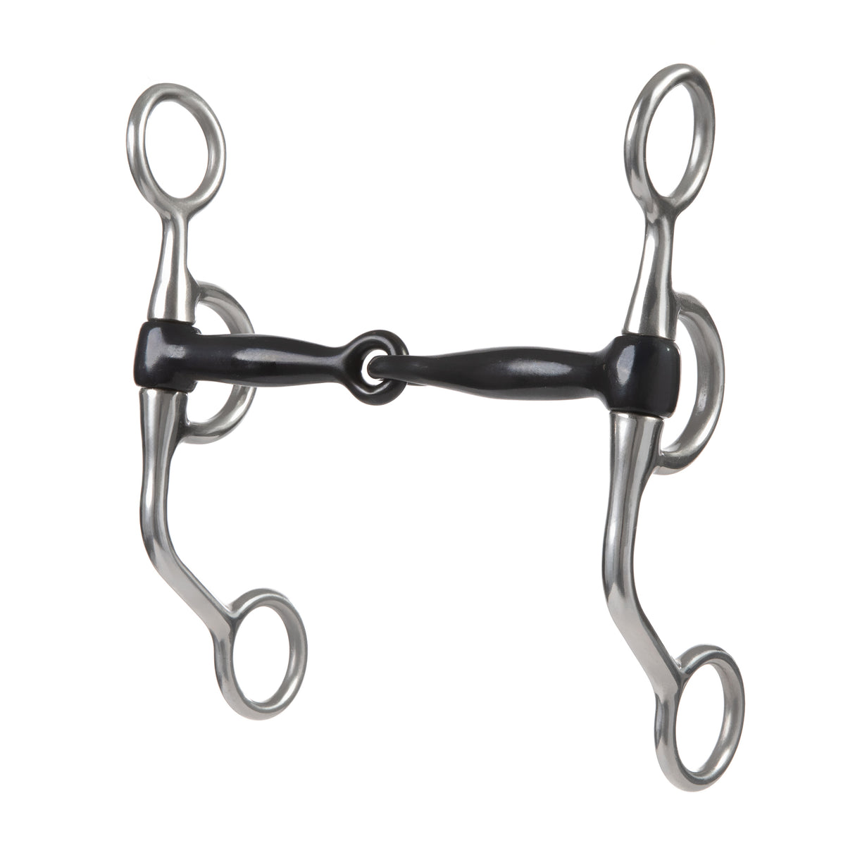 Professional Argentine Bit, 5" Sweet Iron Snaffle Mouth with Copper Inlay