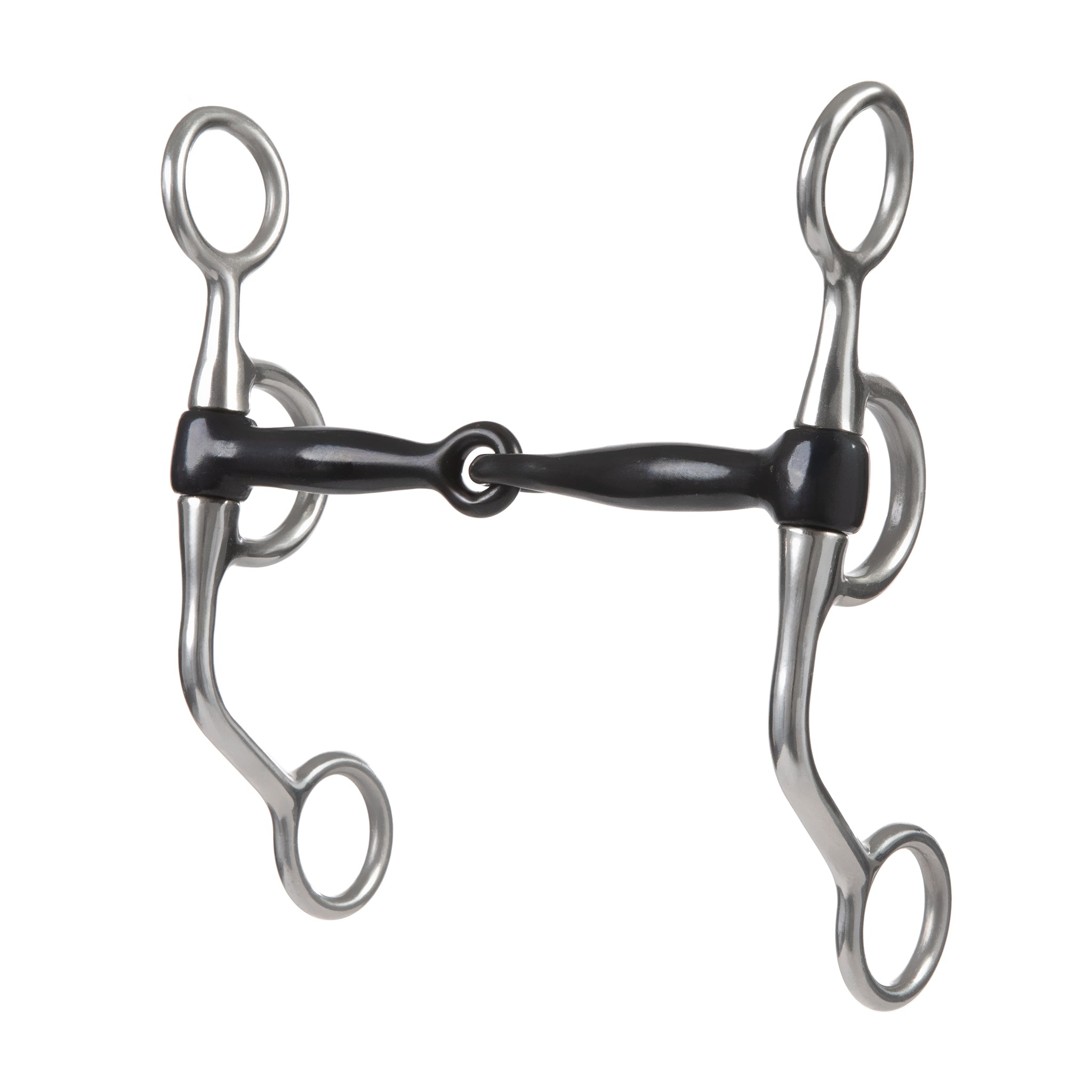Professional Argentine Bit, 5" Sweet Iron Snaffle Mouth with Copper Inlay