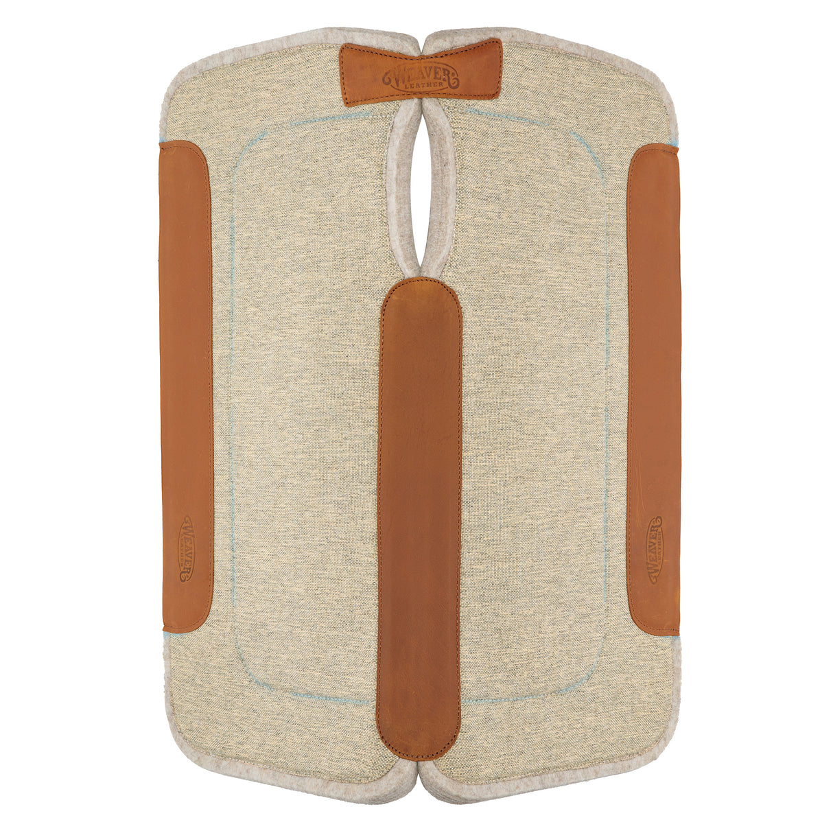 Contoured Jute Wool Blend Felt Saddle Pad